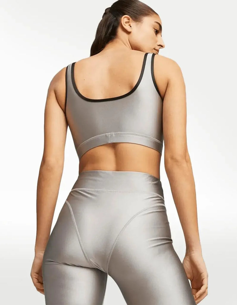 DARE TO Crop Top Concrete - Sporty