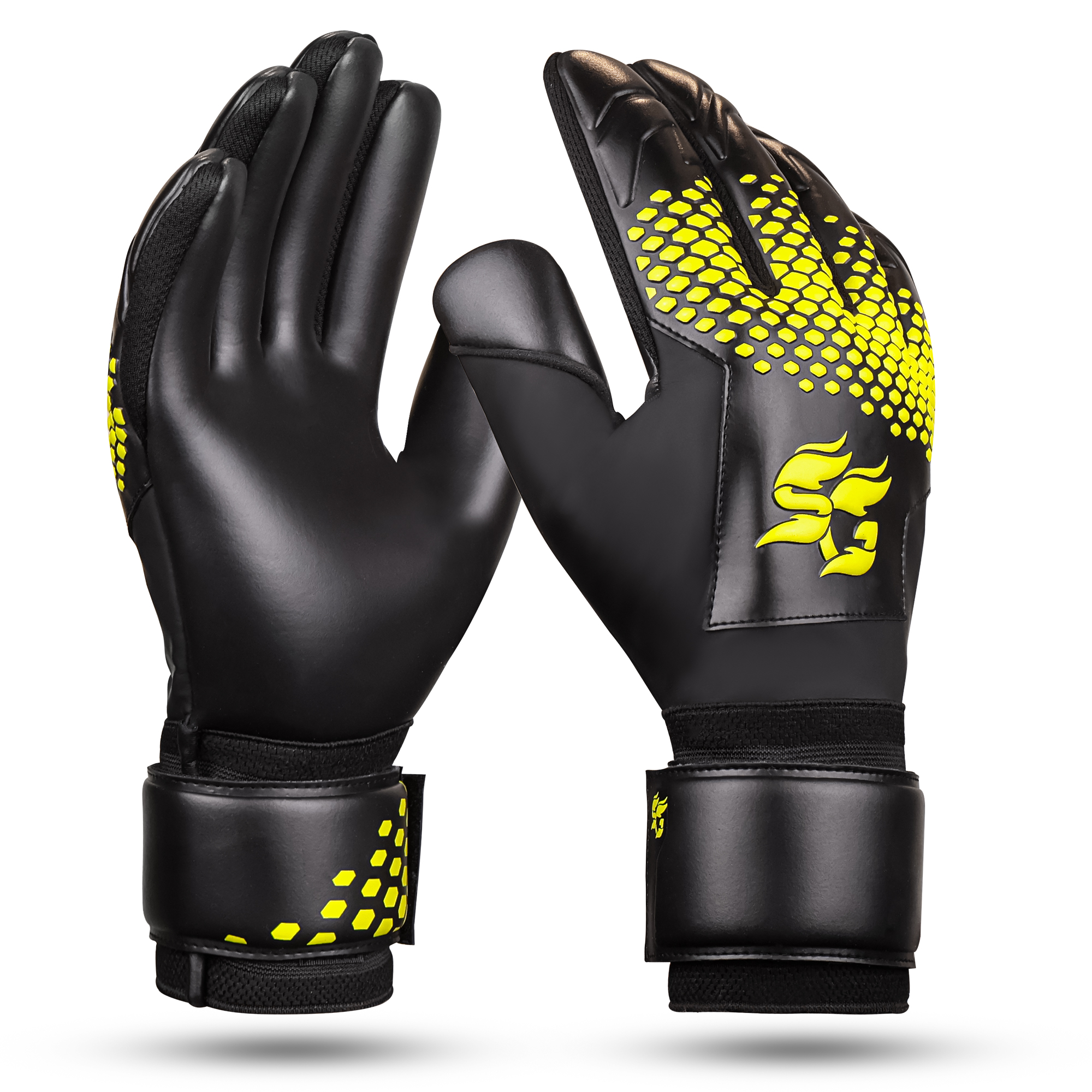OEM goalkeeper gloves manufactured by Spogen in Sialkot