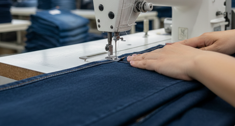 Sportswear stitching and quality inspection line